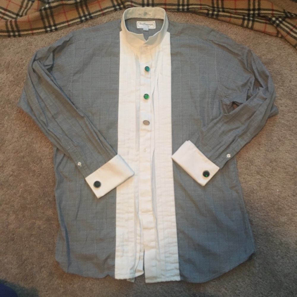 Burberry’s of London Vintage Tuxedo shirt sz 16/43